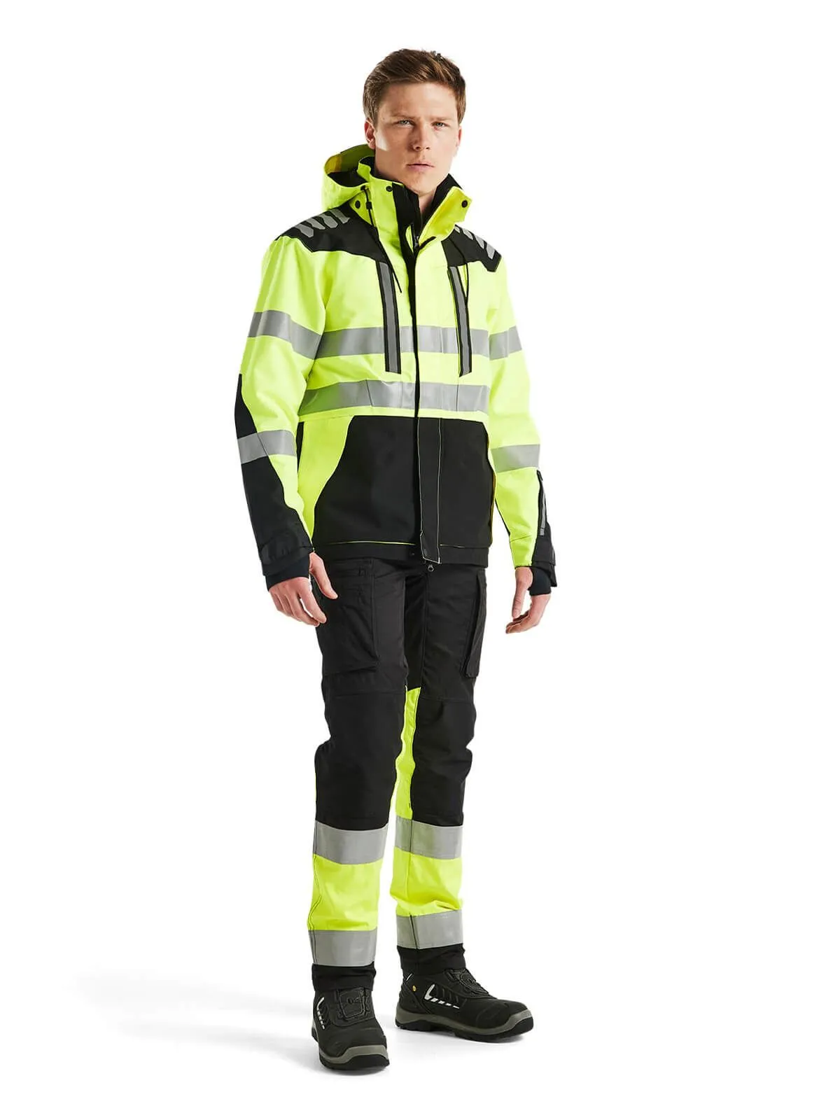 4496-1918&#x20;High&#x20;Vis&#x20;Work&#x20;Jacket&#x20;Softshell&#x20;-&#x20;Bl&#xE5;kl&#xE4;der