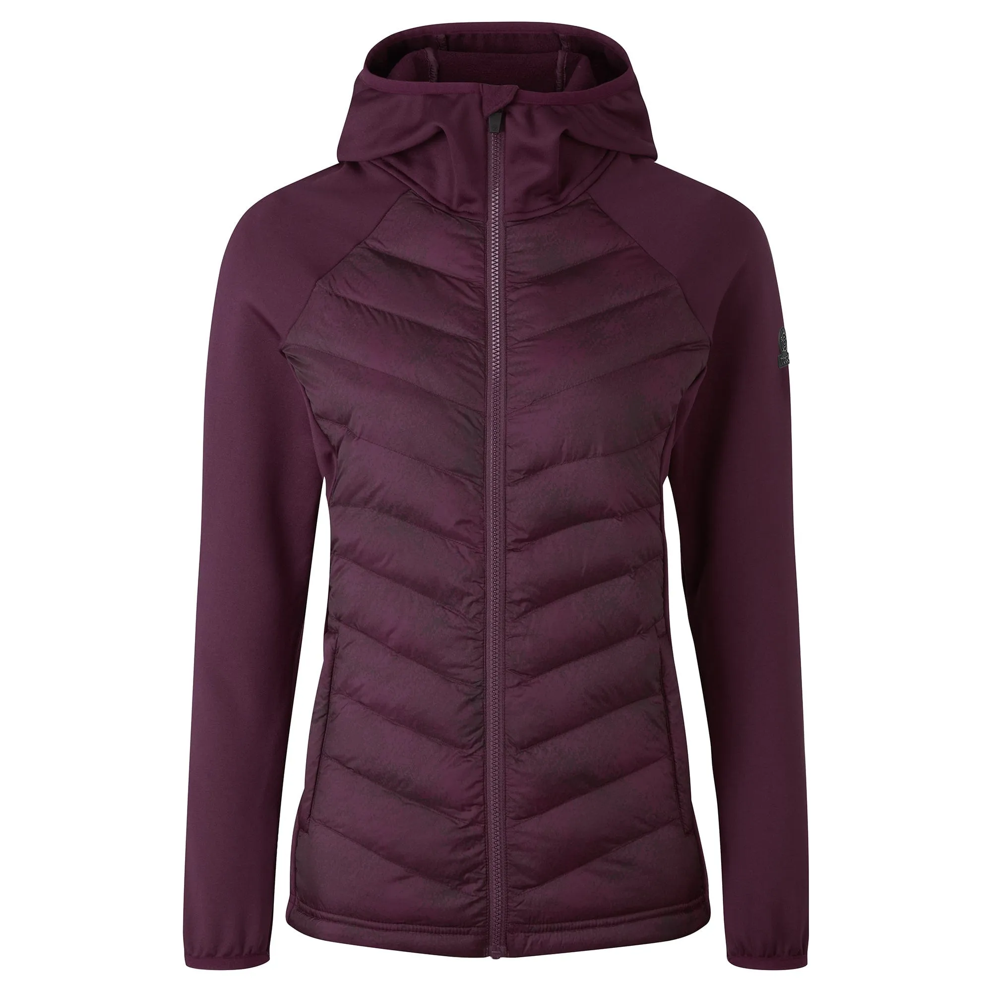 Adwell Womens Insulated Hybrid Jacket - Dark Purple