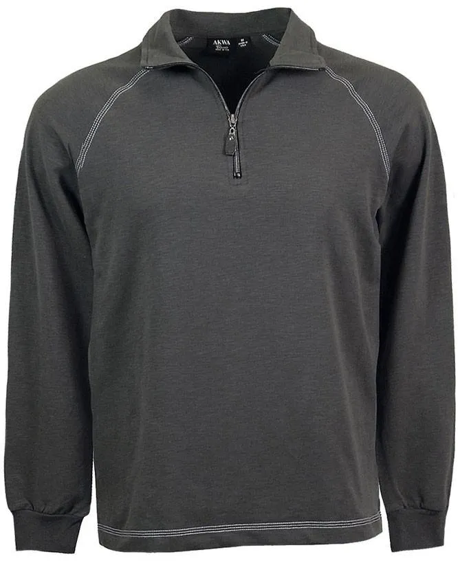 AKWA Men's 1/4 Zip Raglan Pullover