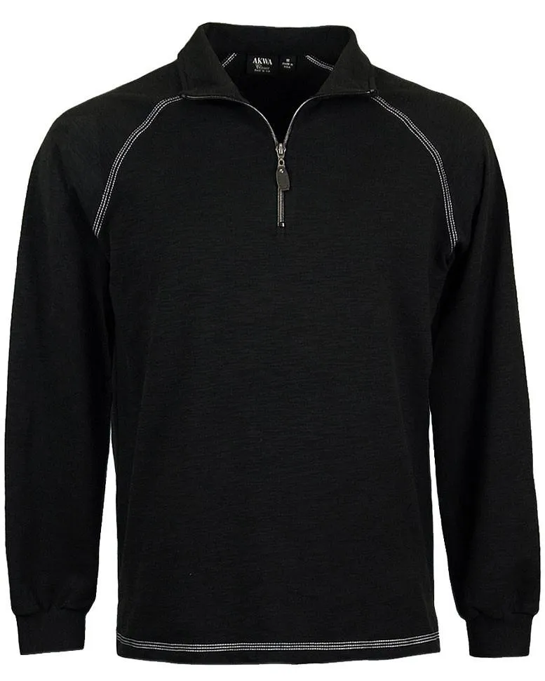 AKWA Men's 1/4 Zip Raglan Pullover