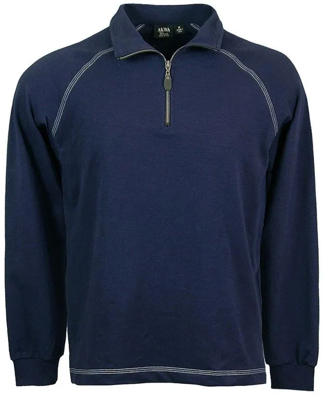 AKWA Men's 1/4 Zip Raglan Pullover