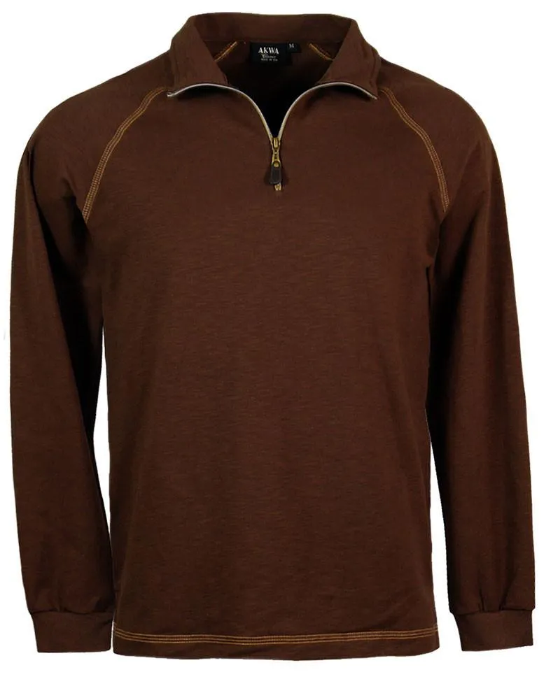 AKWA Men's 1/4 Zip Raglan Pullover