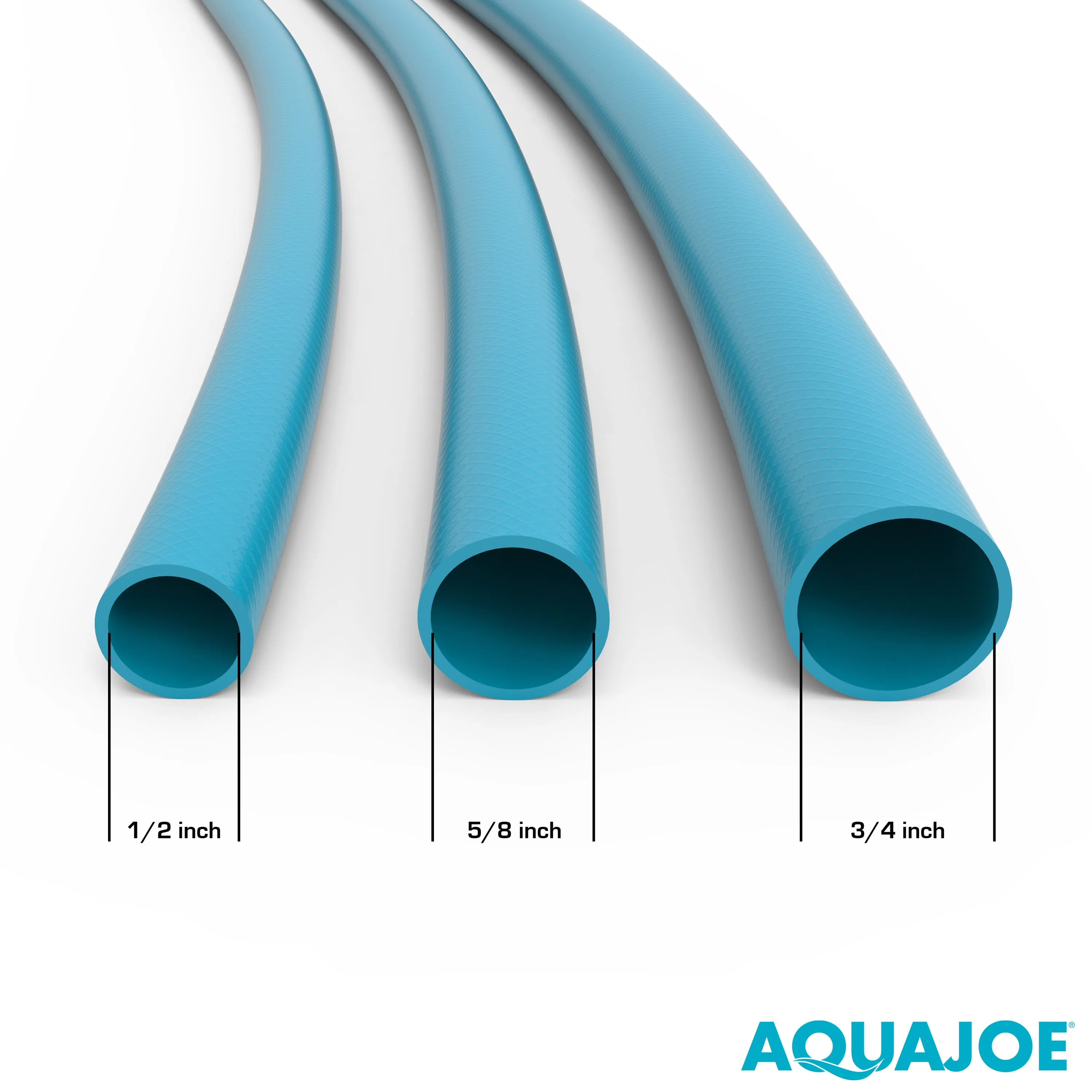 Aqua Joe AJFJH100-PRO Ultra Flexible Kink Free Fiberjacket Garden Hose | 100-Foot | Metal Fittings