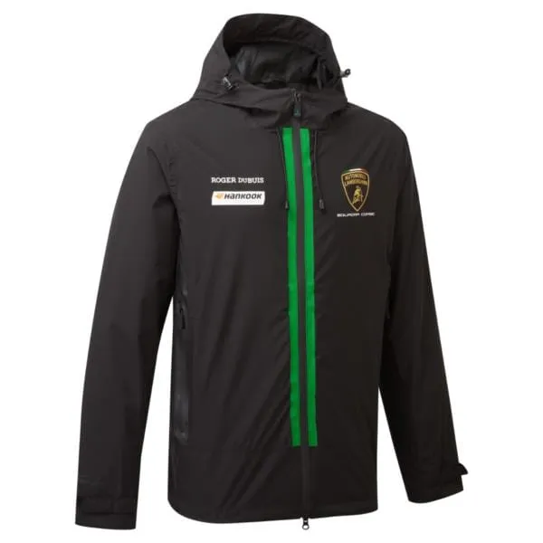 Automobili Lamborghini Squadra Corse Team Lightweight Rain Jacket - Black