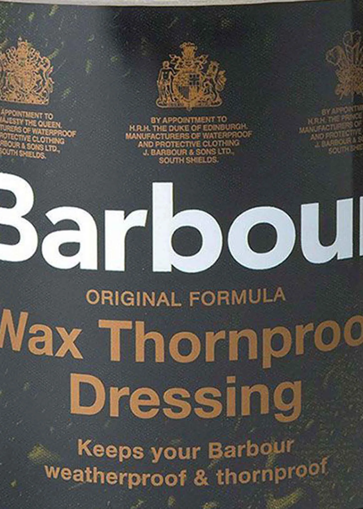 Barbour centenary thornproof dressing