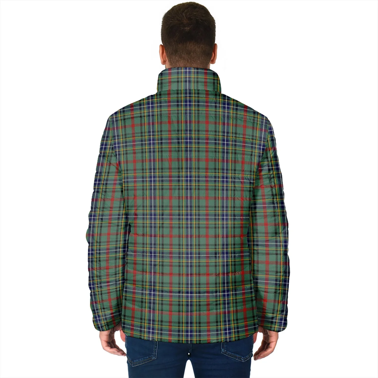 Bisset Tartan Padded Jacket with Family Crest