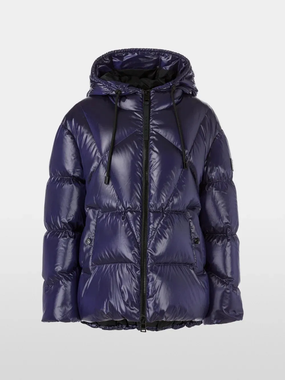 Bright Violet Hooded Puffer Jacket