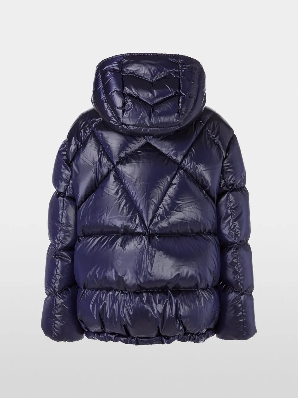 Bright Violet Hooded Puffer Jacket