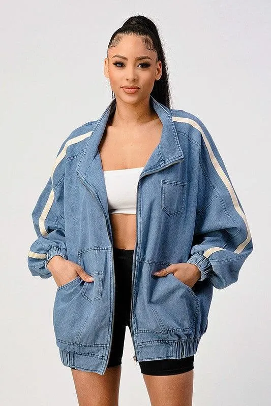 Casual Loose Fit Denim Jacket