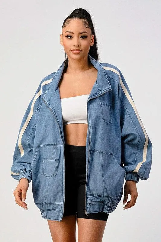 Casual Loose Fit Denim Jacket