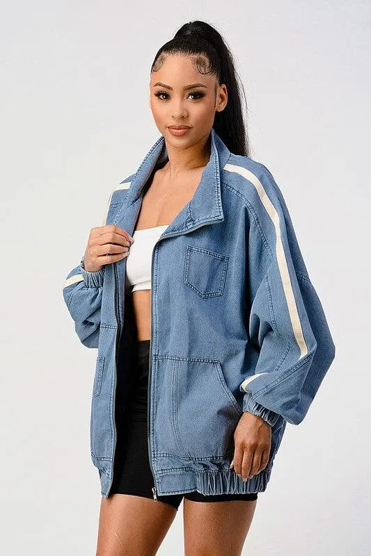 Casual Loose Fit Denim Jacket