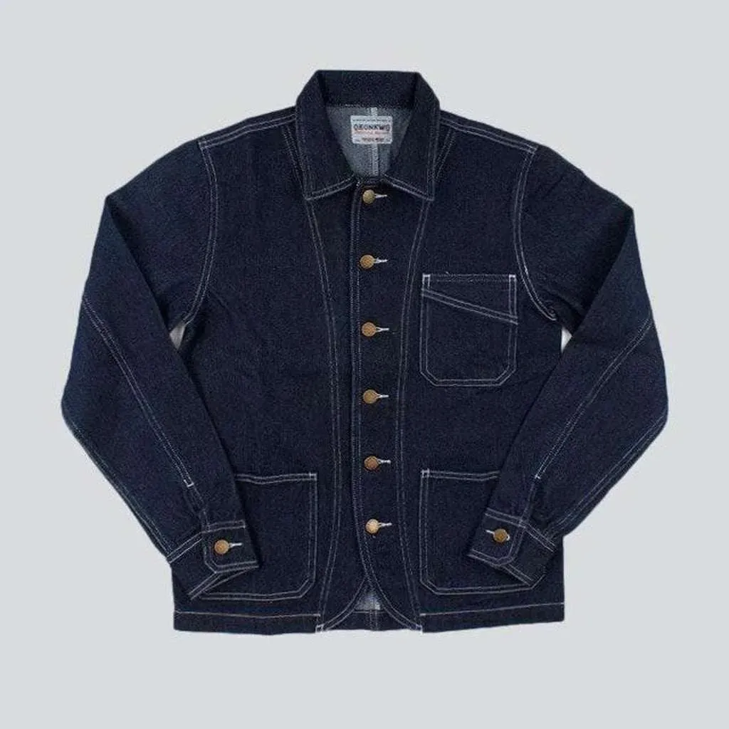 Classic dark blue men's jacket