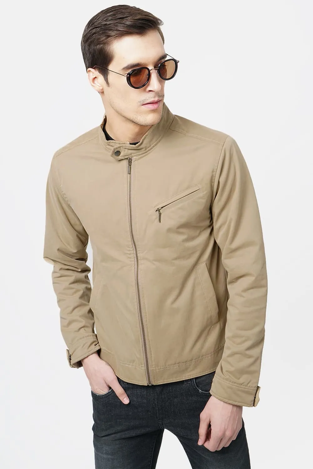 Comfort Fit Quilted Woven Jacket