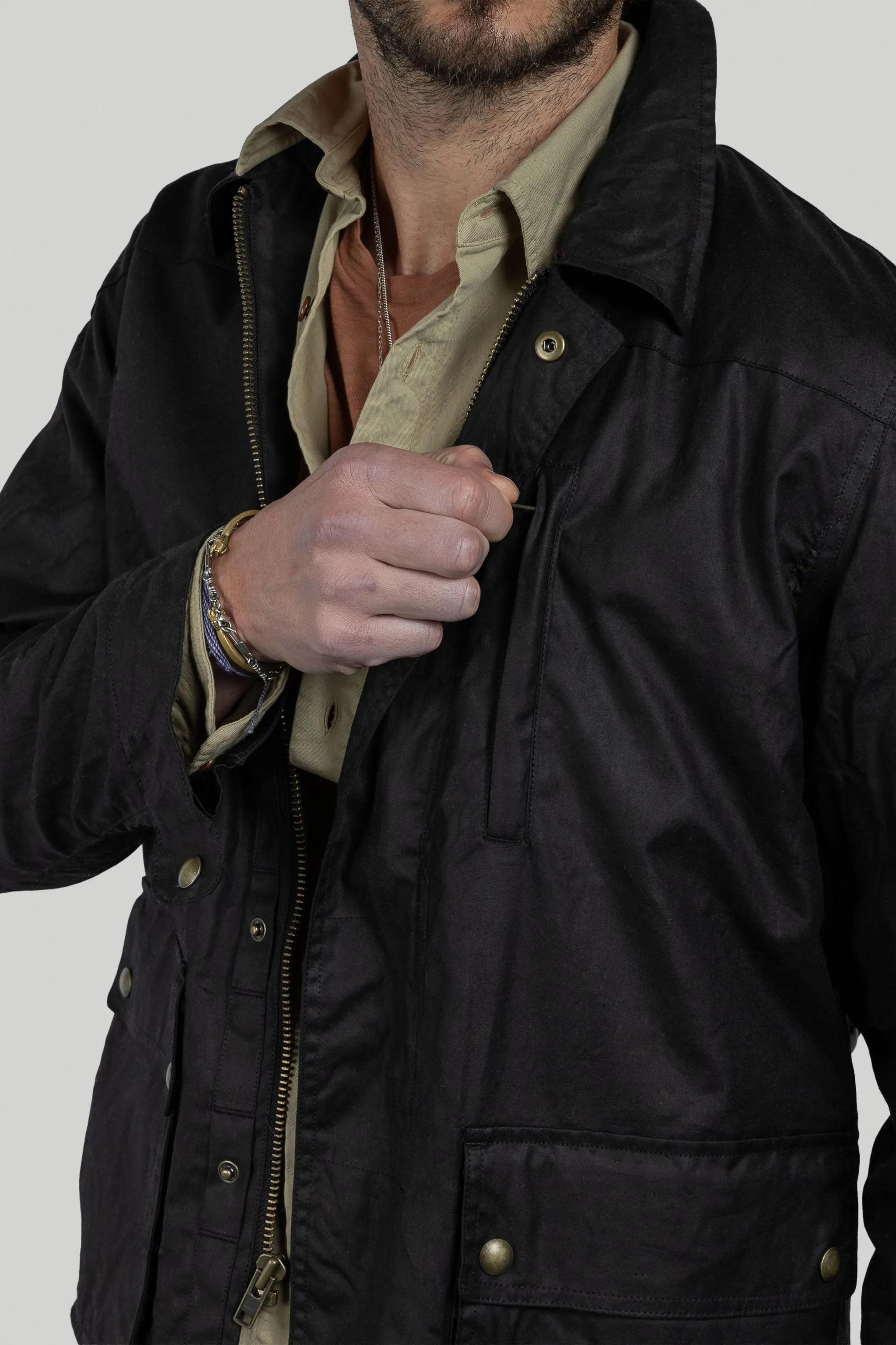 Delaney Waxed Cotton Field Jacket