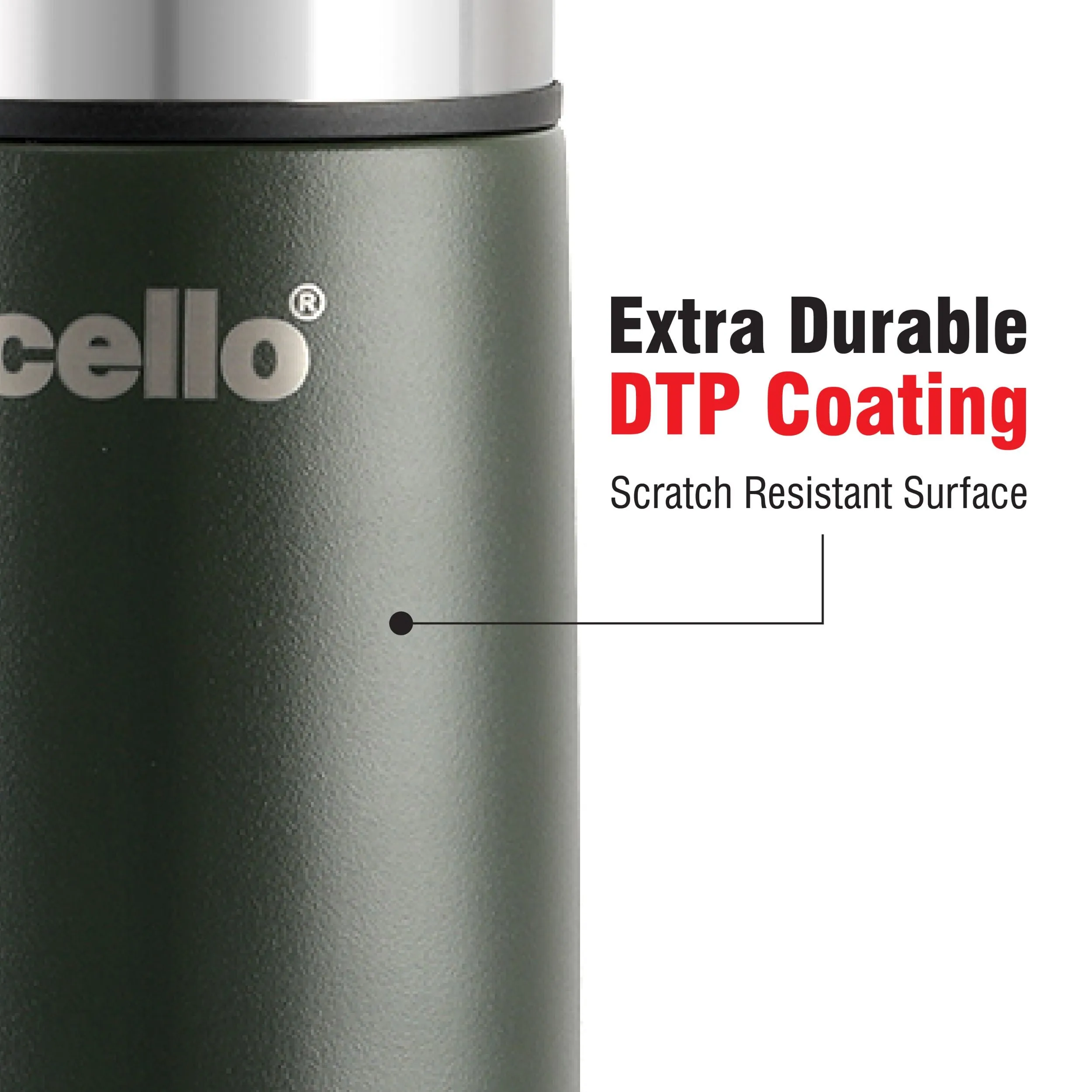 Duro Flip Flask, Vacusteel Water Bottle with Thermal Jacket, 750ml