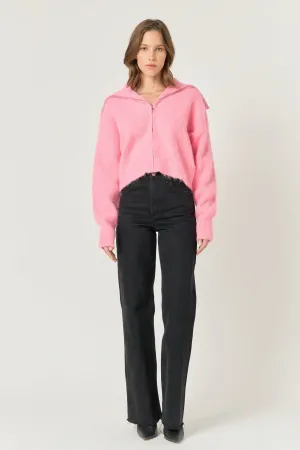 Endless Rose - Oversize Collar Knit Jacket