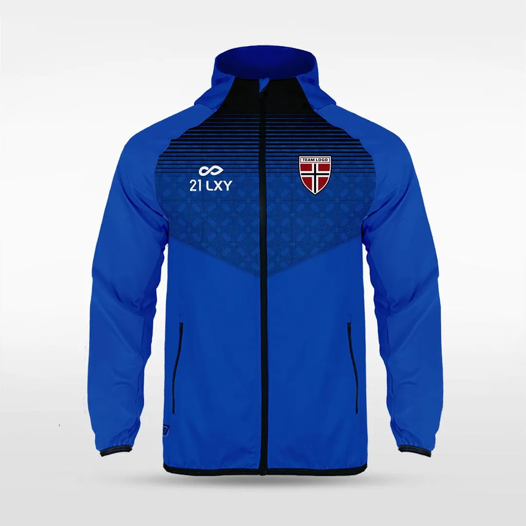 Historic Greek - Customized Men's Sublimated Full-Zip Waterproof