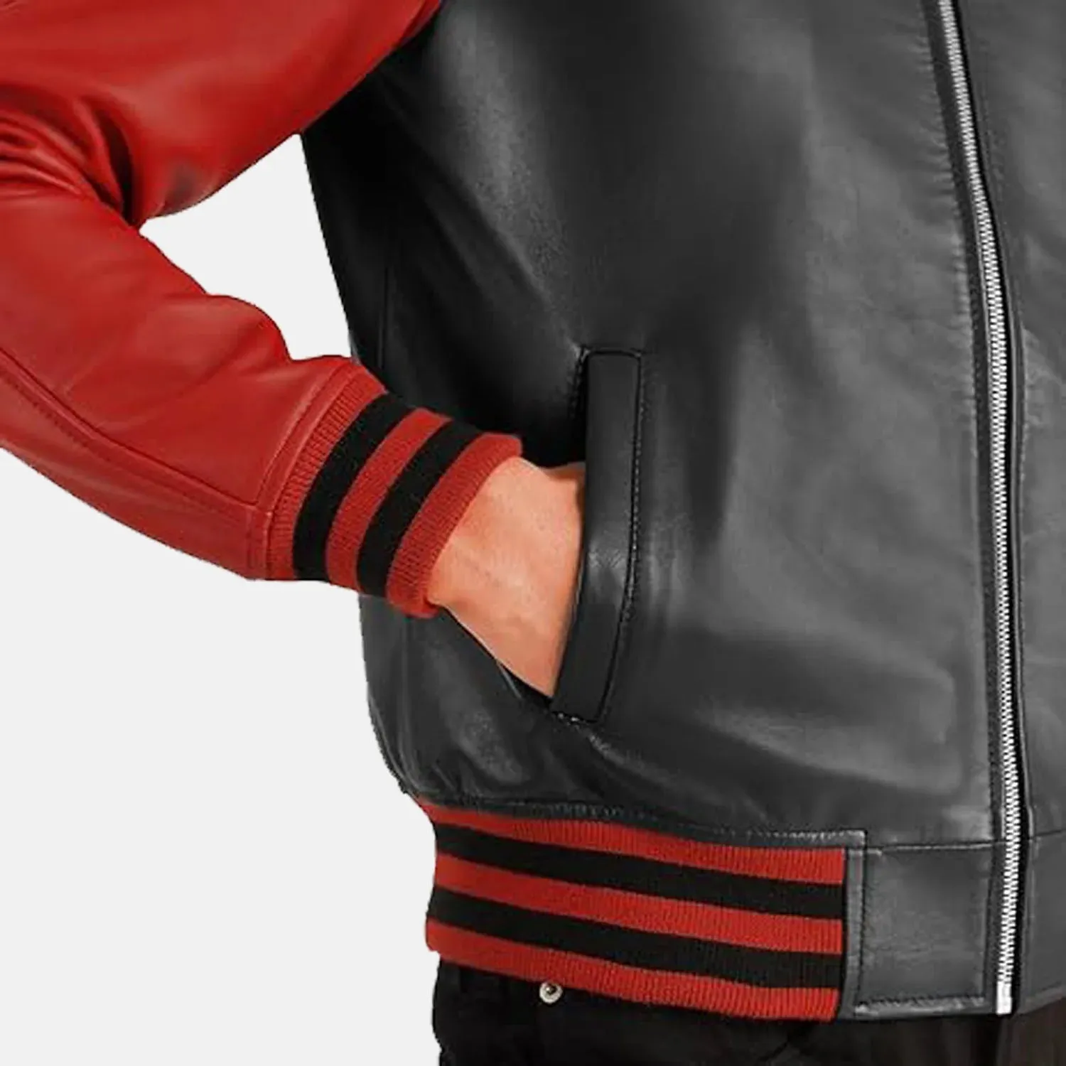 Hunter Leather Jacket | Leather Bomber Jacket