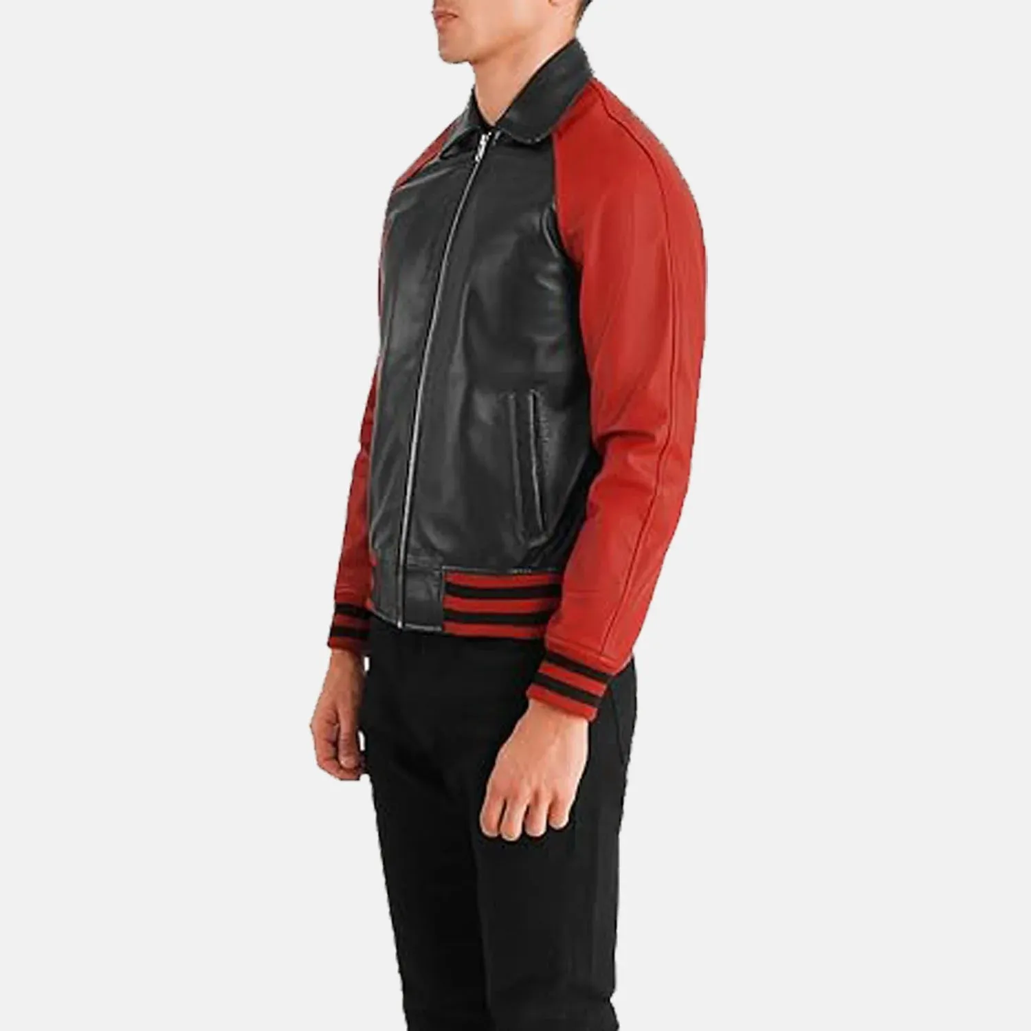 Hunter Leather Jacket | Leather Bomber Jacket