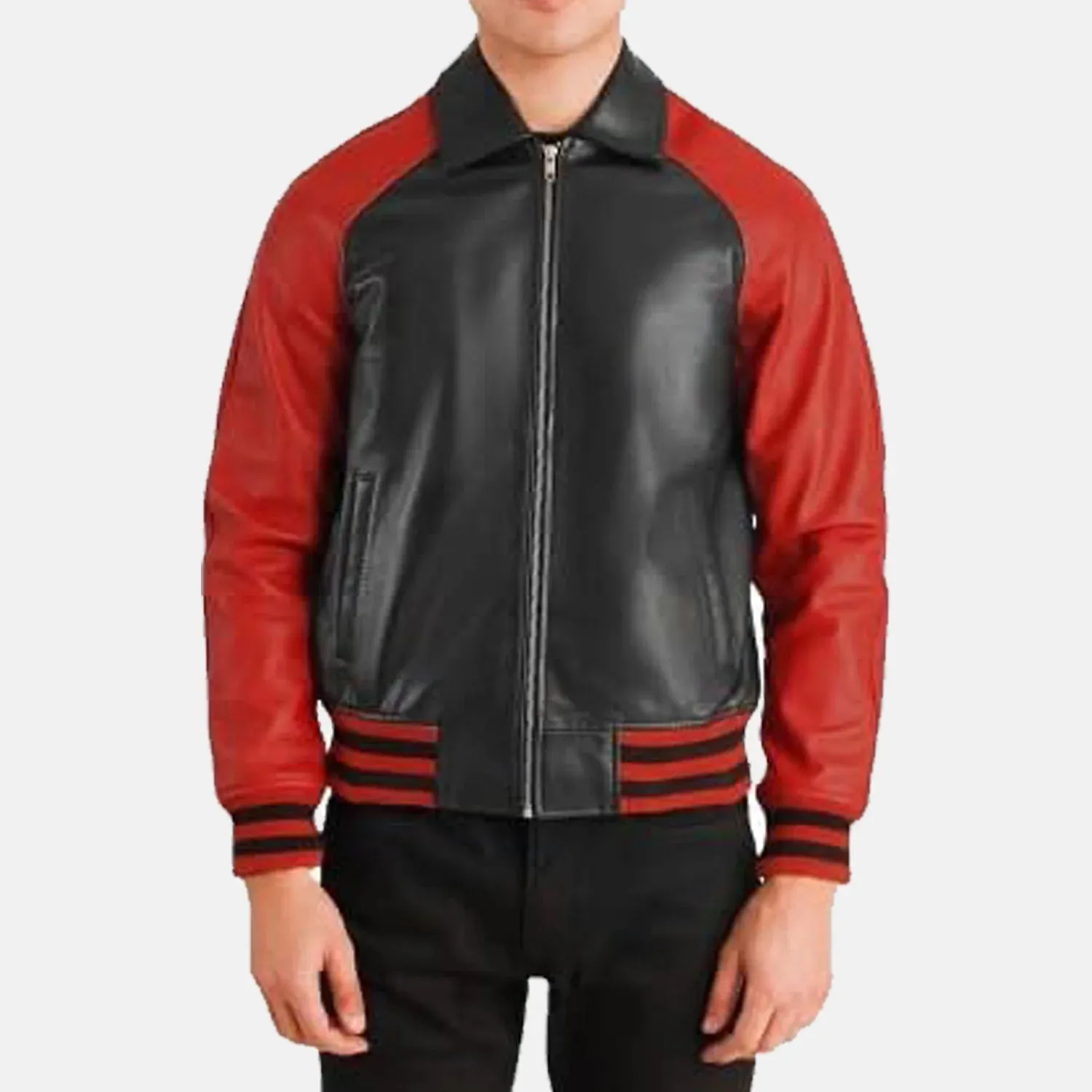 Hunter Leather Jacket | Leather Bomber Jacket