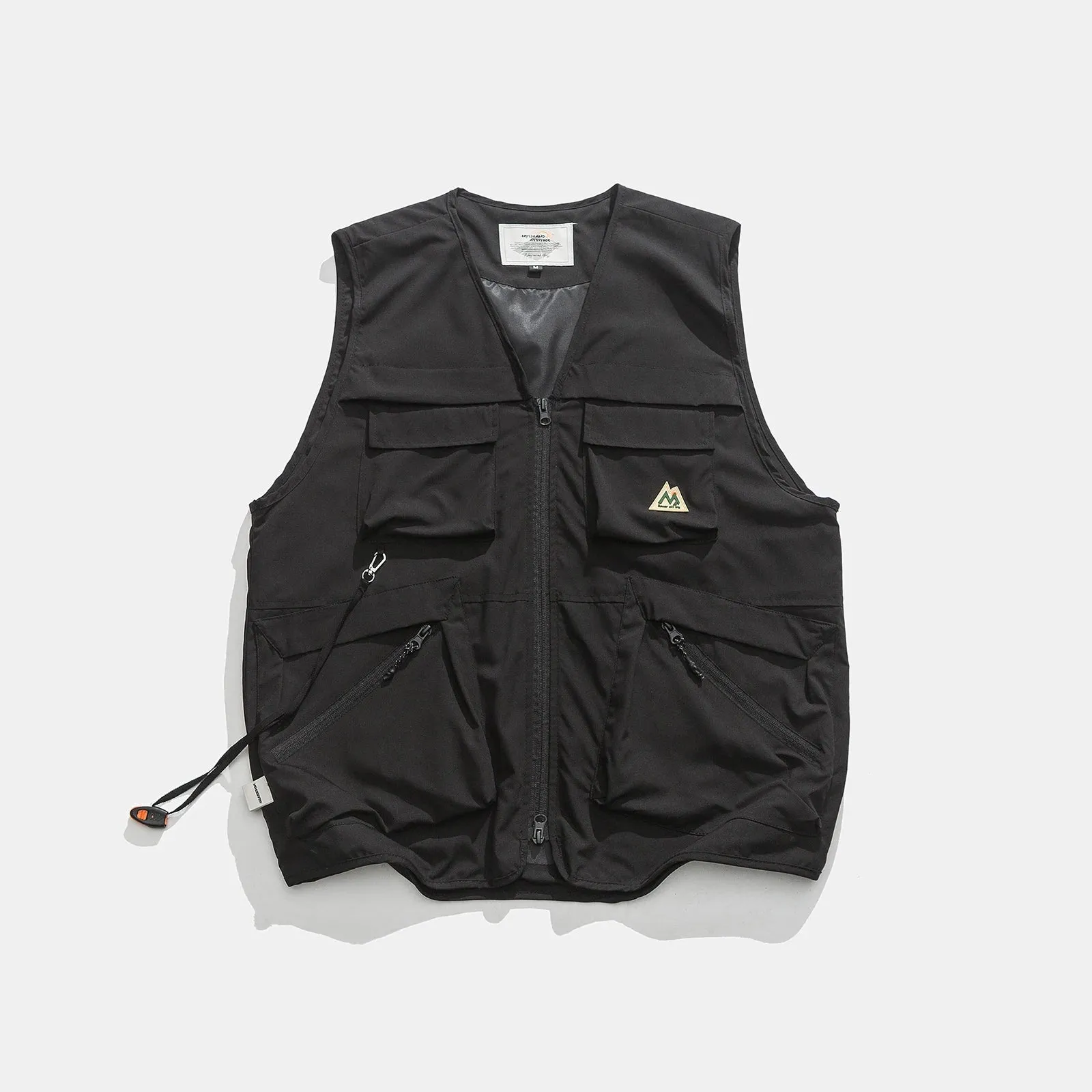 Japanese Streetwear Multi Pocket Cargo Vest - Casual Sleeveless Jacket