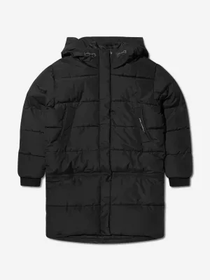 Karl Lagerfeld Girls Detatchable Skirt Puffer Jacket