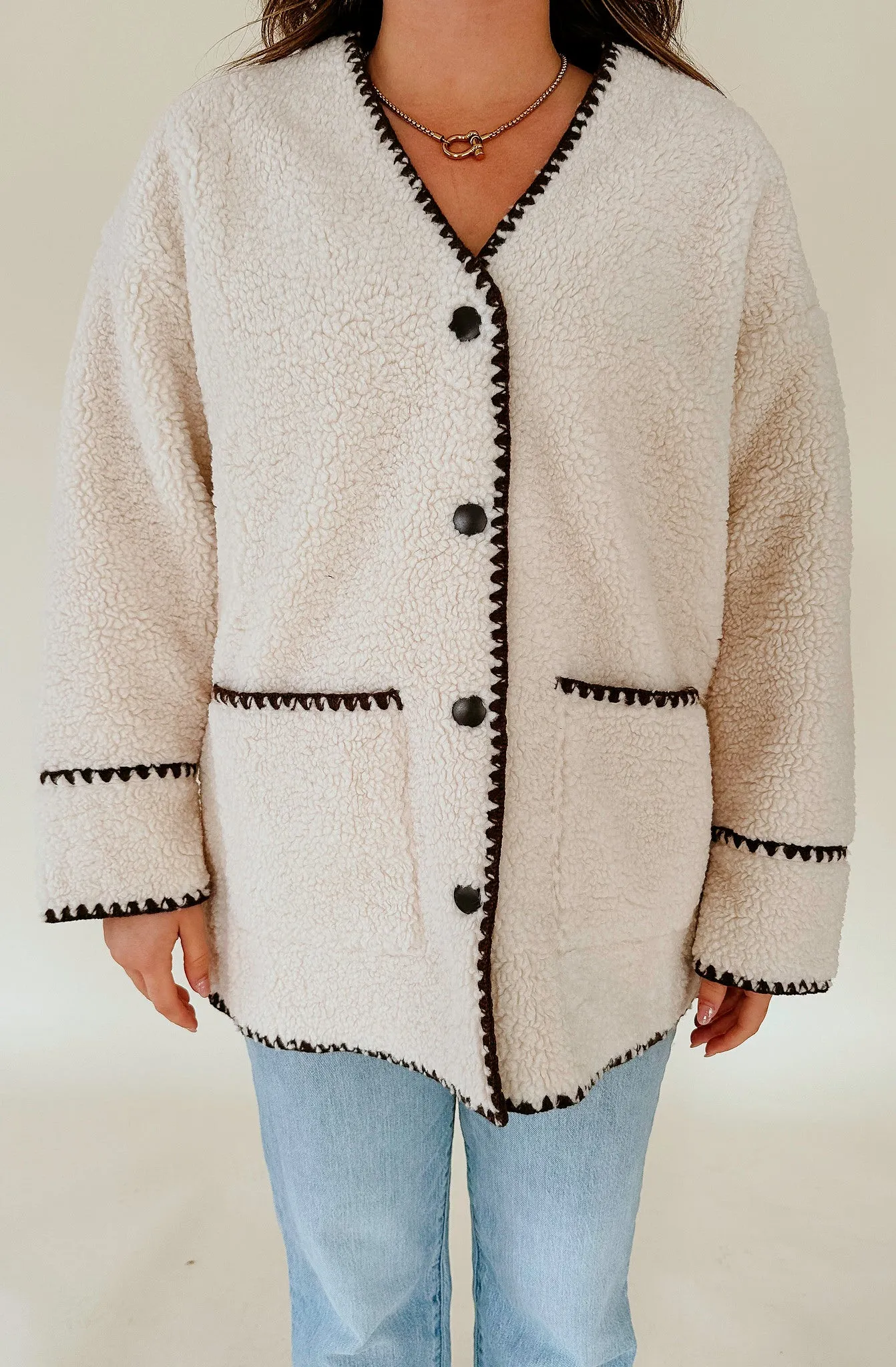 KEEPING YOU WARM SHERPA JACKET