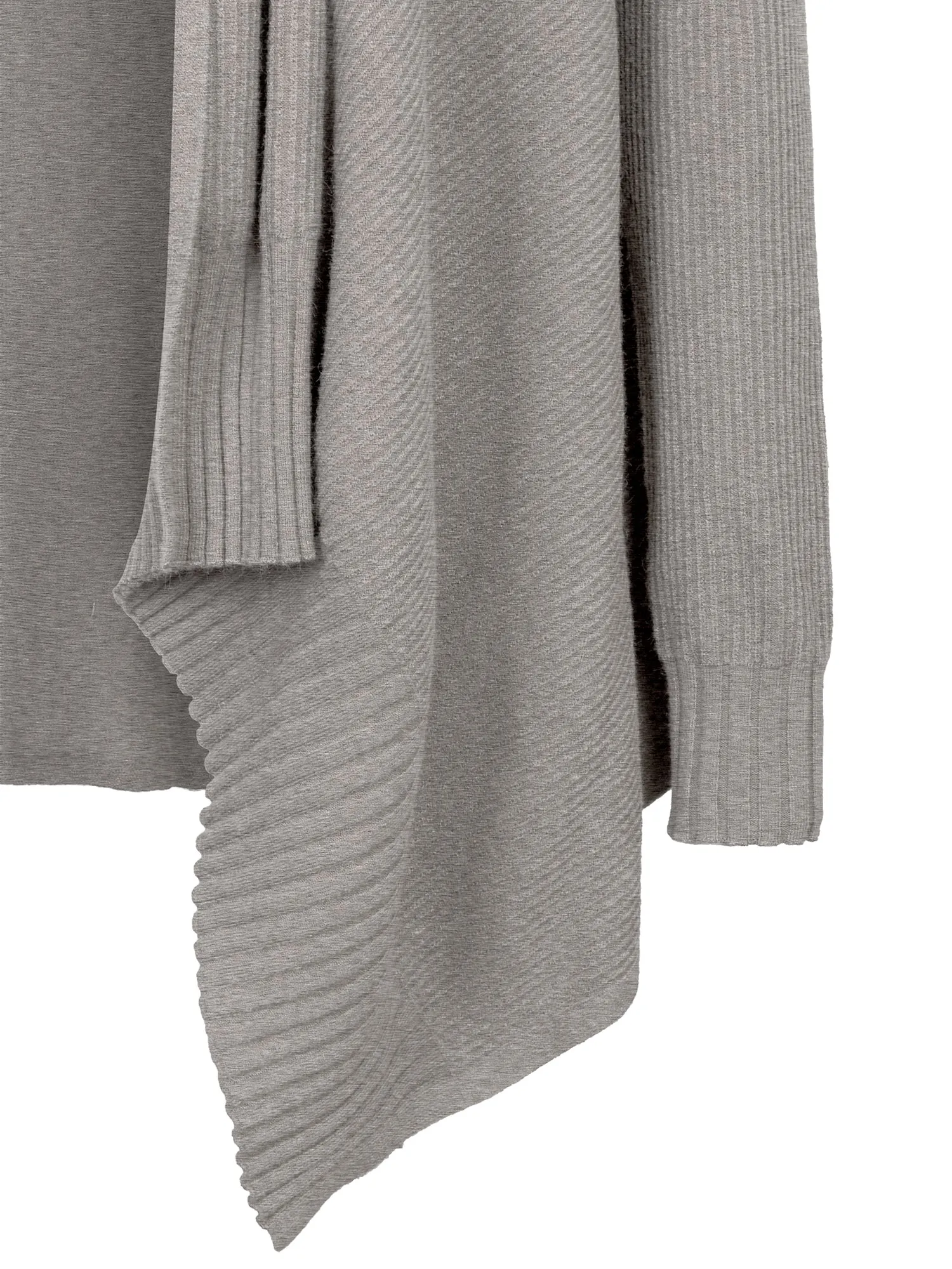 KOGMO Womens Long Asymmetrical Soft Viscose Knit Cardigan