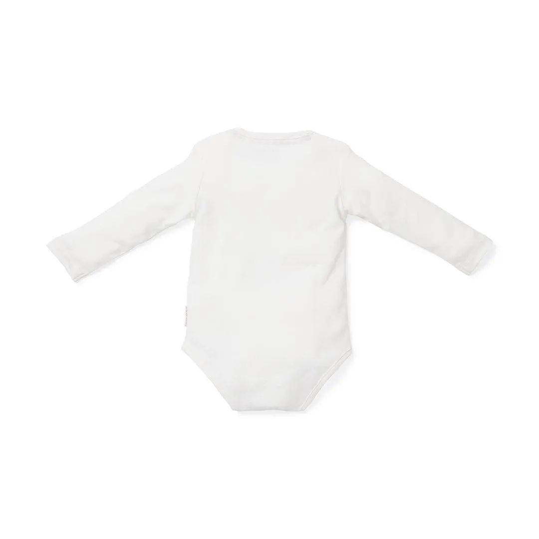 Little Dutch My First Christmas Bodysuit - Soft White