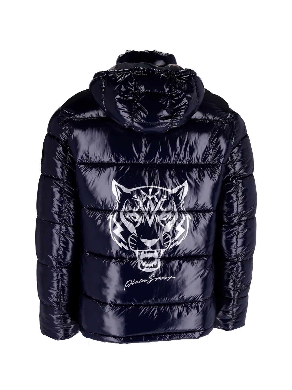 logo-print padded jacket