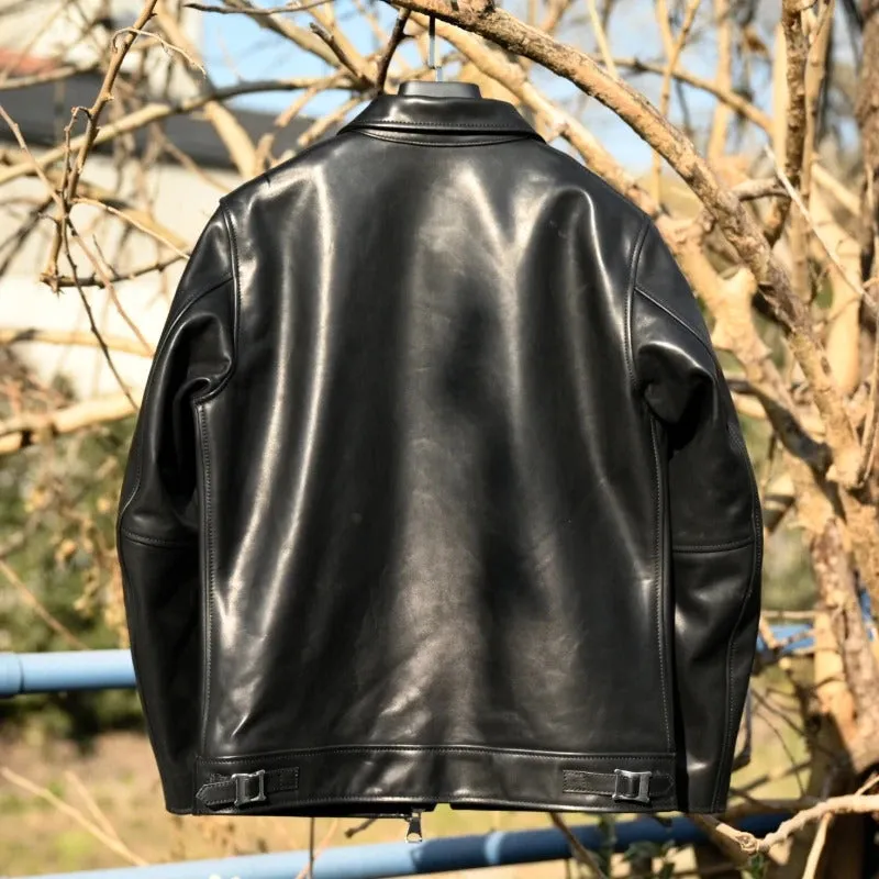 Men's Genuine Vintage Cowhide Leather Motorcycle Jacket