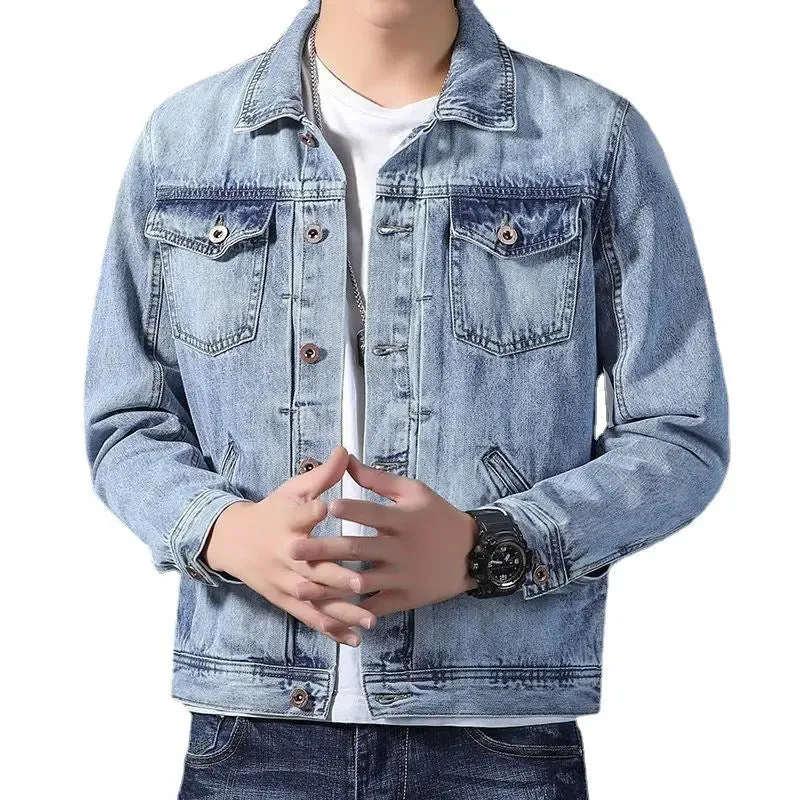 Men's Square Collar Casual Loose New Style Jacket