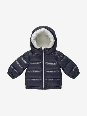 Moncler Enfant Baby Down Padded Aslan Jacket in Navy