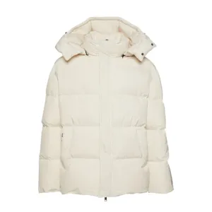 MSGM Cream Fantastic Green Padded Jacket