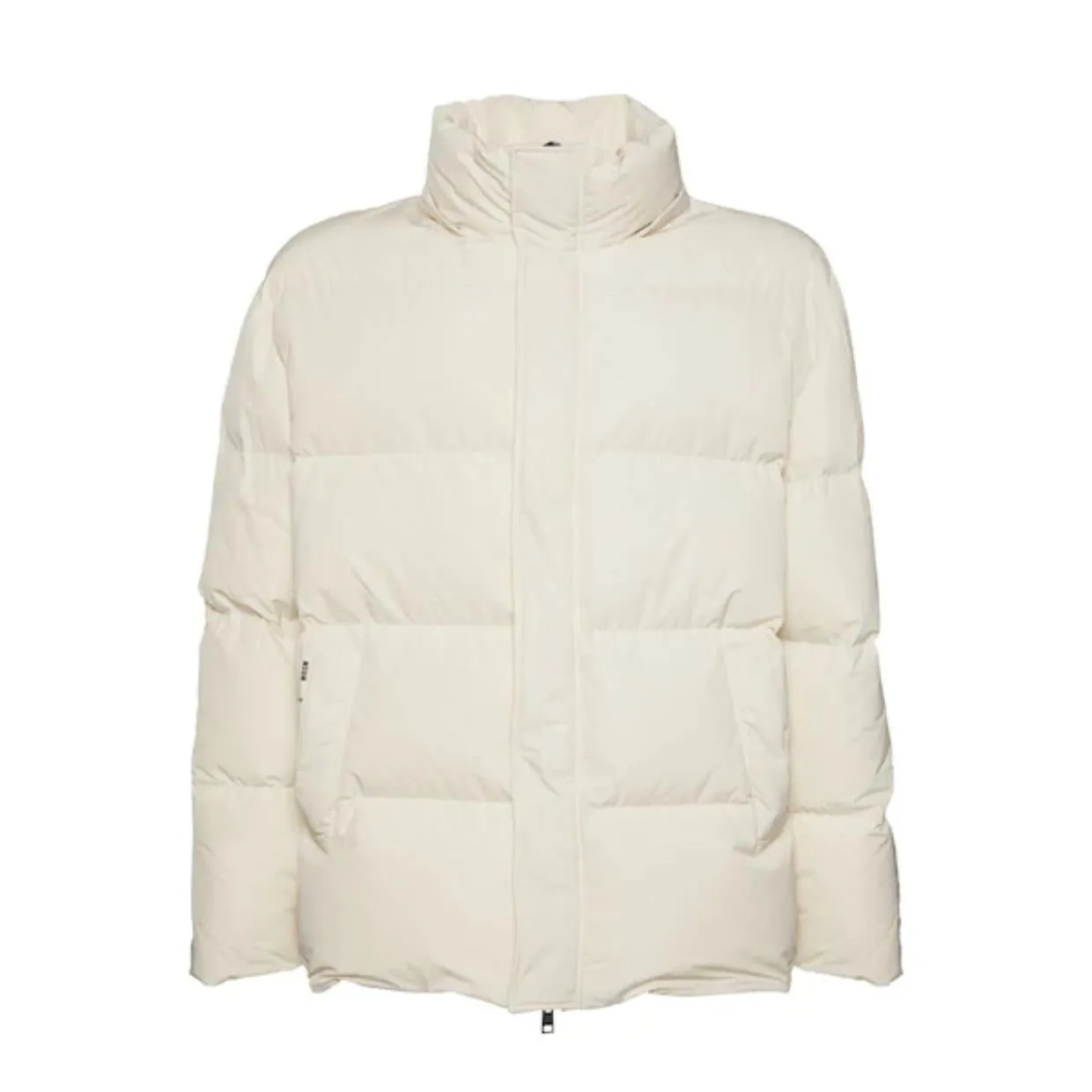 MSGM Cream Fantastic Green Padded Jacket