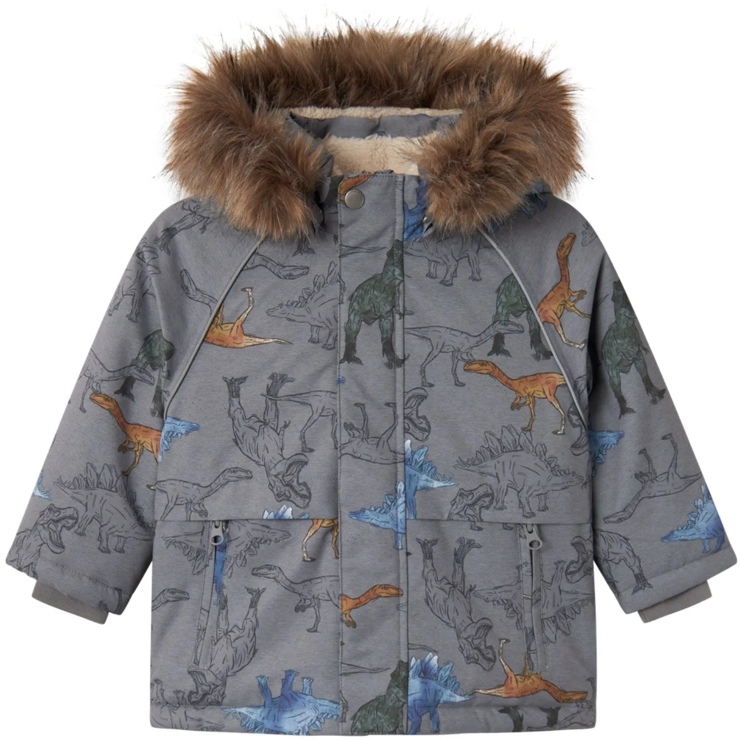 Name It Mockingbird Dinosaur Snow05 Jacket AOP Fo Noos