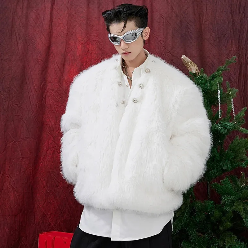 Plush Mink-Like Hair Fur Jacket