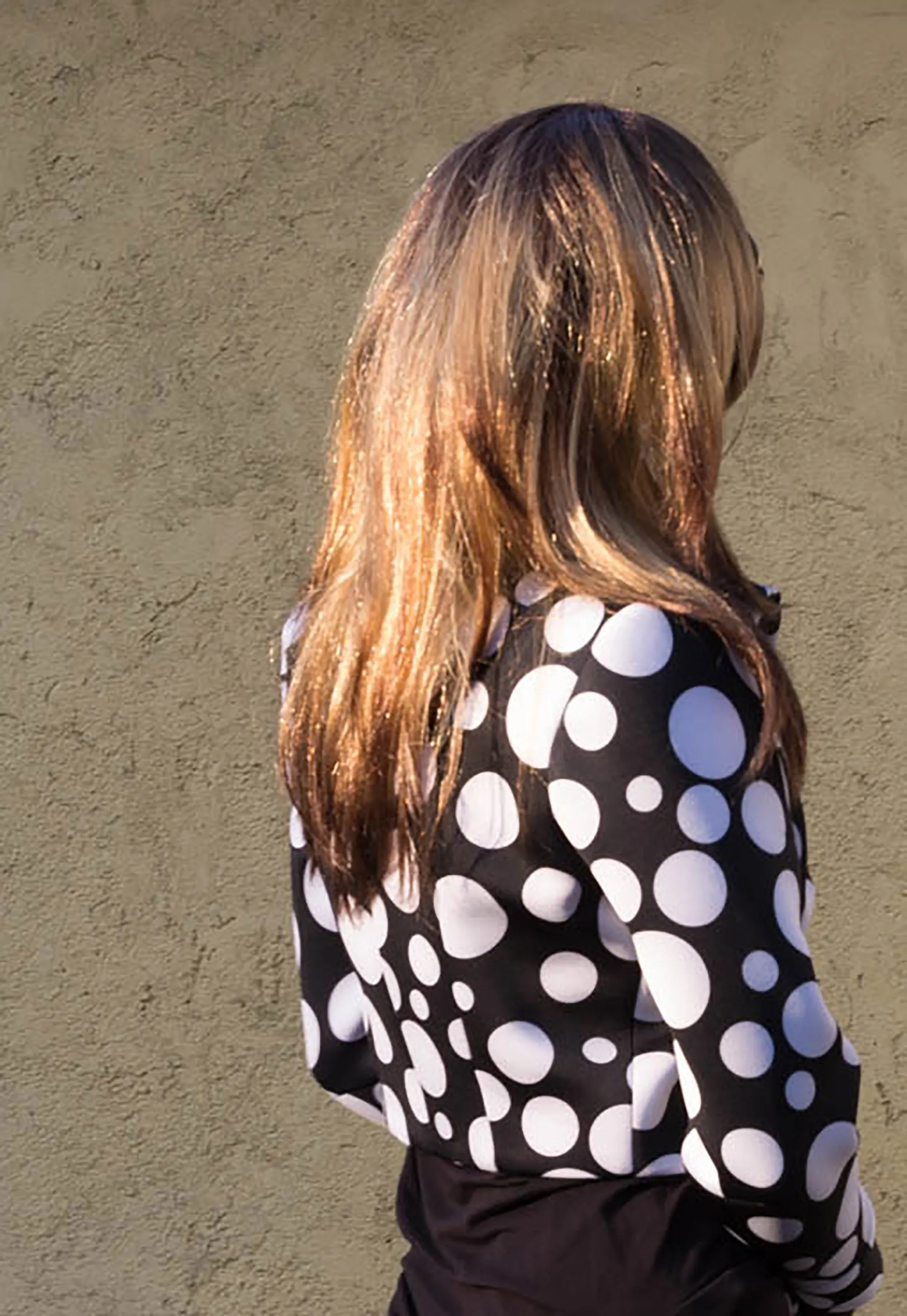 Polka Dot Print  Crop Jacket