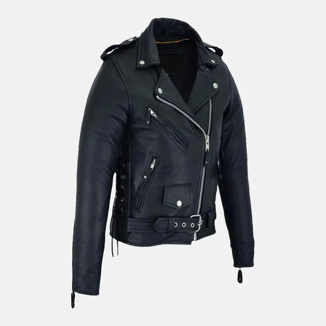 Rebel Leather Biker Jacket | Women's Biker Jacket