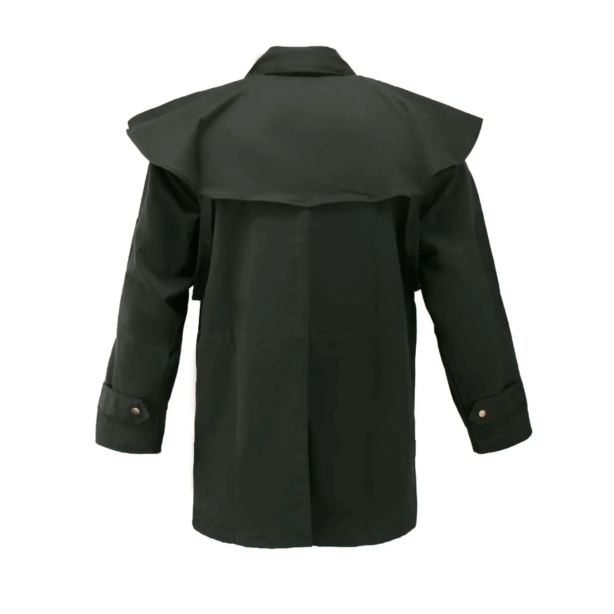 Resistance Oilskin Cotton Western Short Duster Jacket