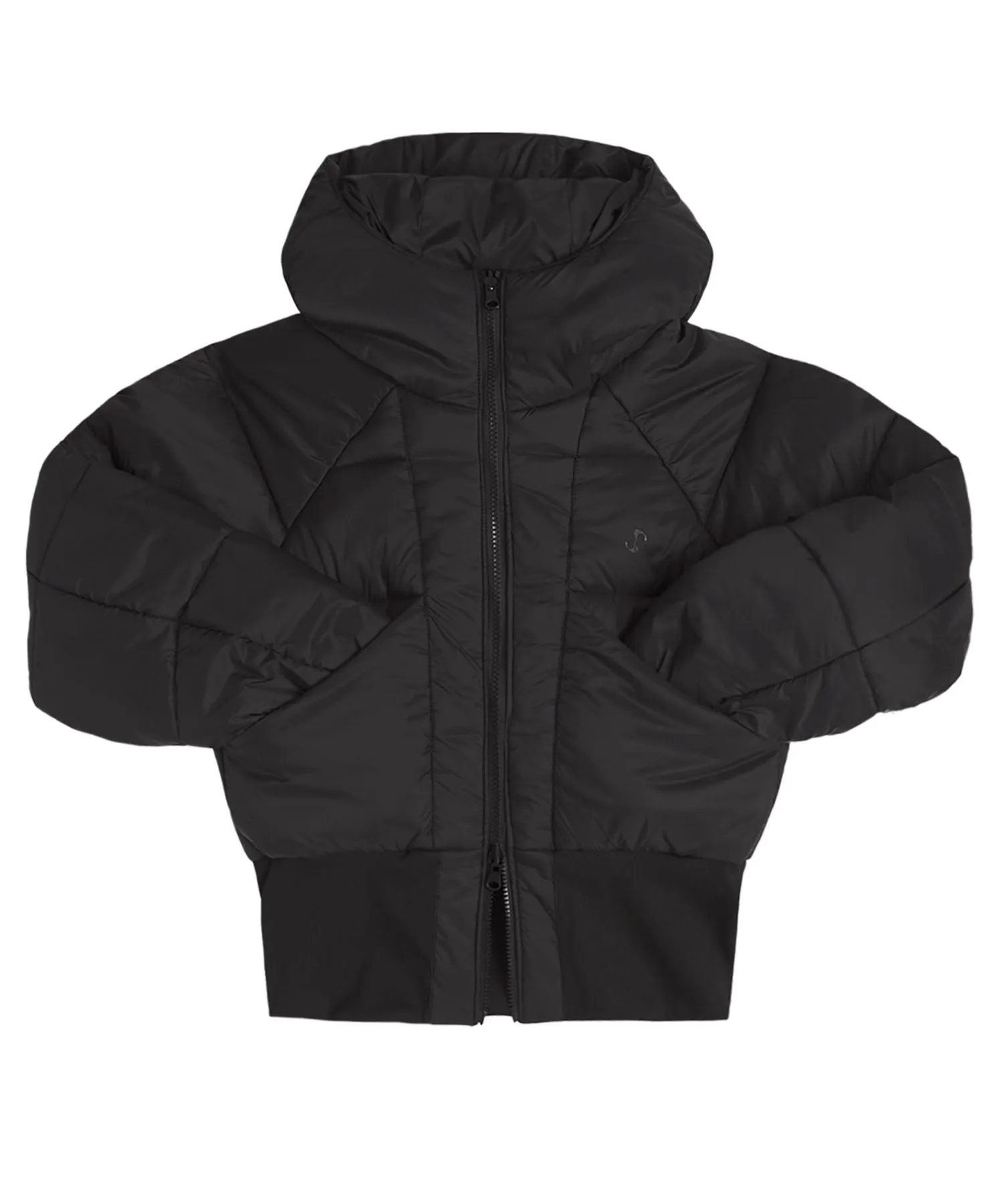 Reversible Short Padded Jacket Black