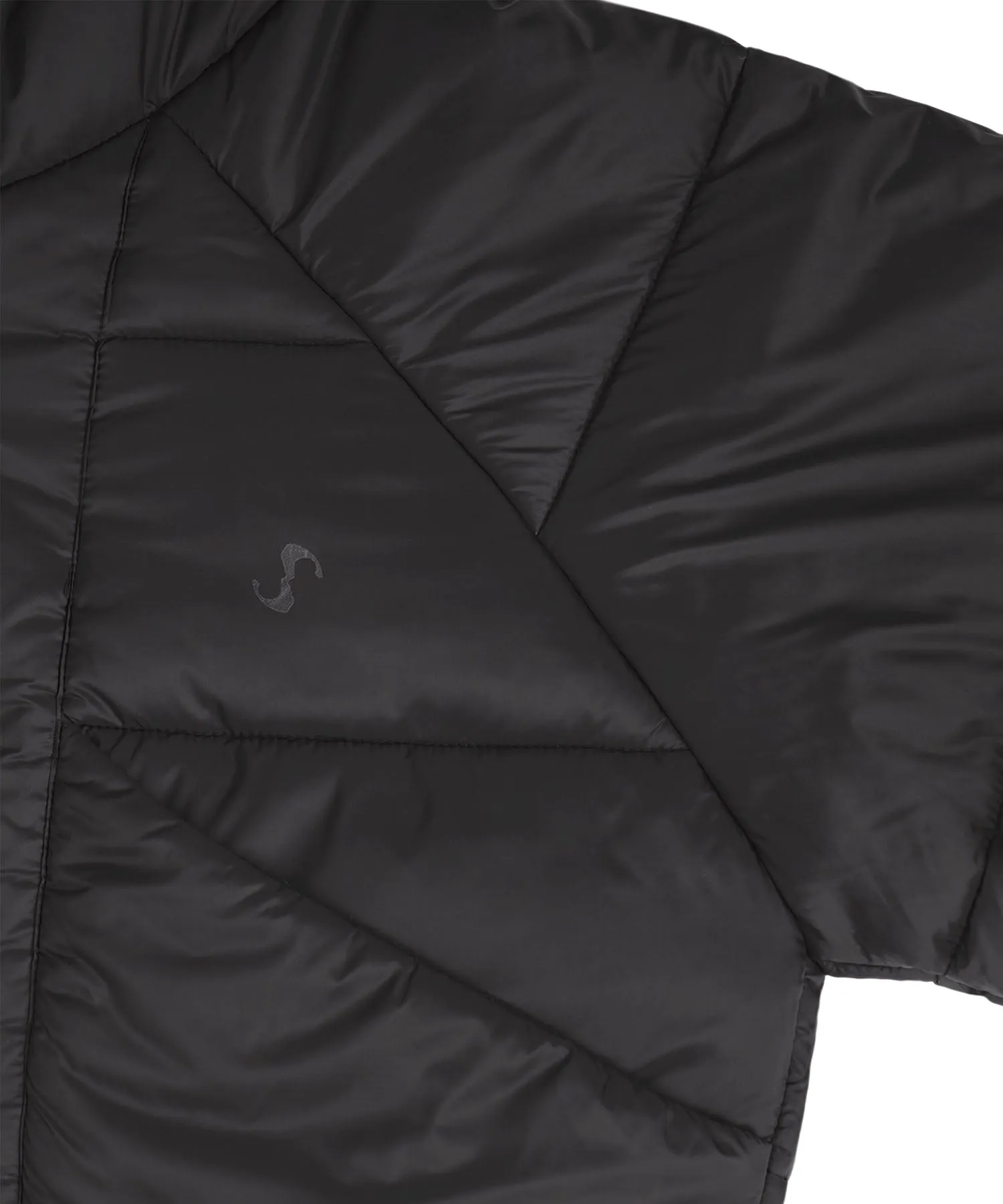 Reversible Short Padded Jacket Black