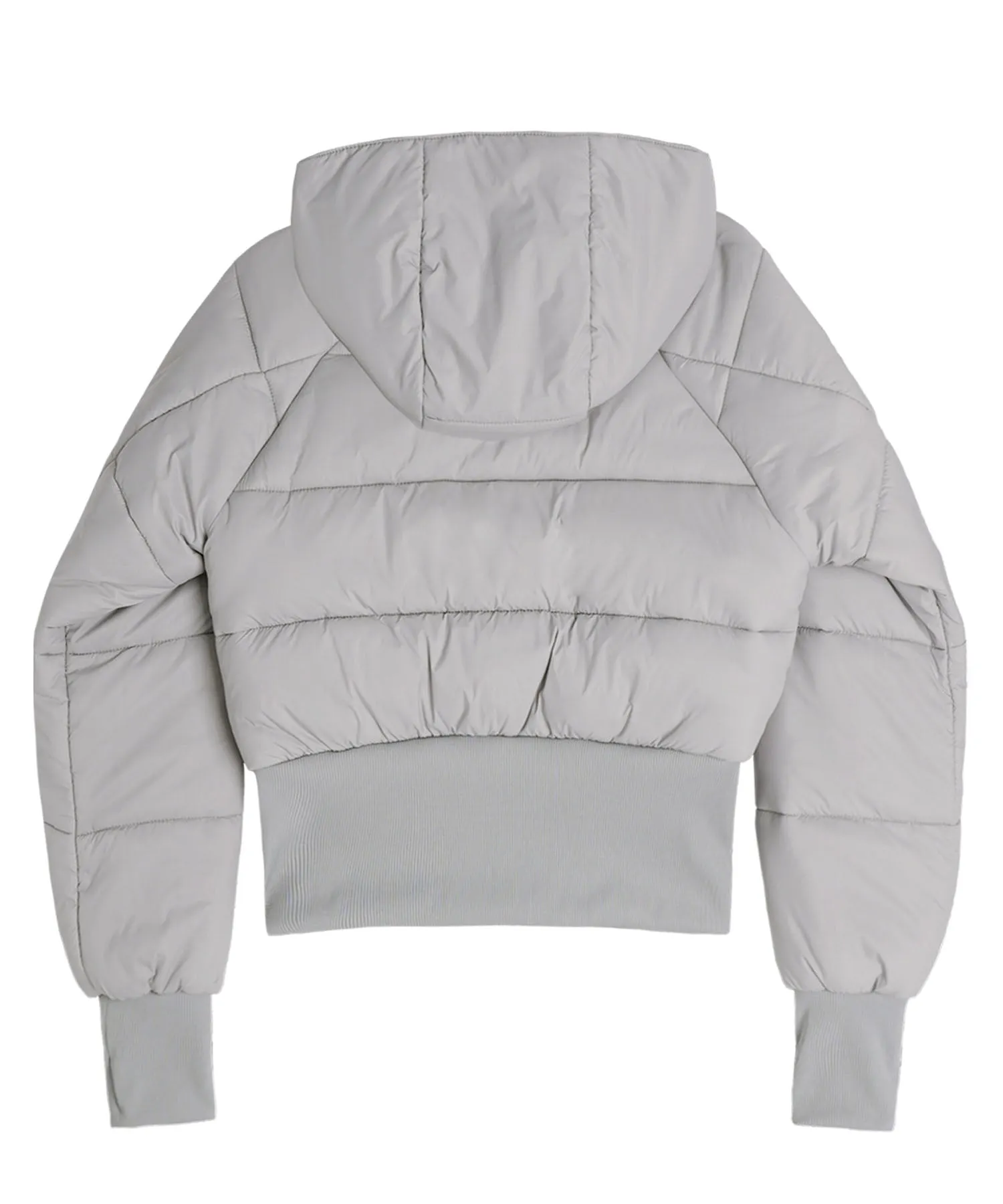 Reversible Short Padded Jacket Grey