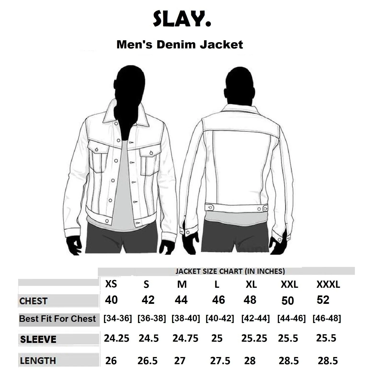 SLAY. Men's Off White Contrast Stitch Denim Cotton Biker Jacket For Men