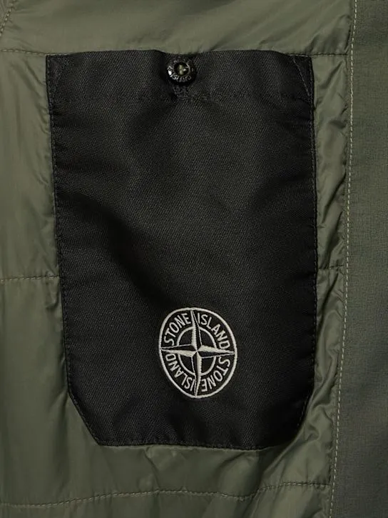 Stone Island   Hooded padded bomber jacket 