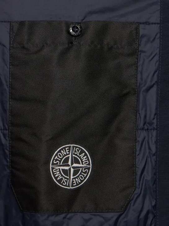 Stone Island   Hooded padded bomber jacket 