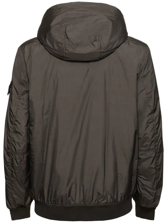 Stone Island   Hooded padded bomber jacket 