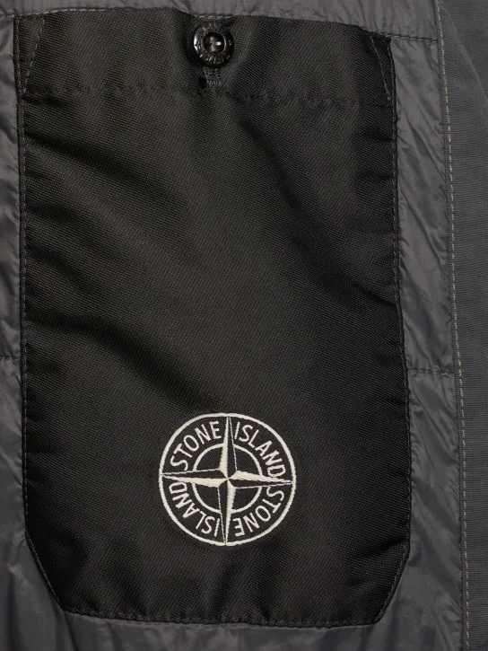 Stone Island   Hooded padded bomber jacket 