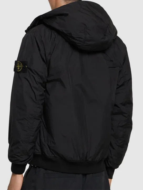 Stone Island   Hooded padded bomber jacket 