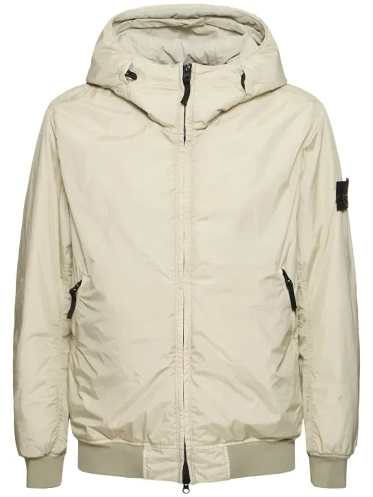 Stone Island   Hooded padded bomber jacket 